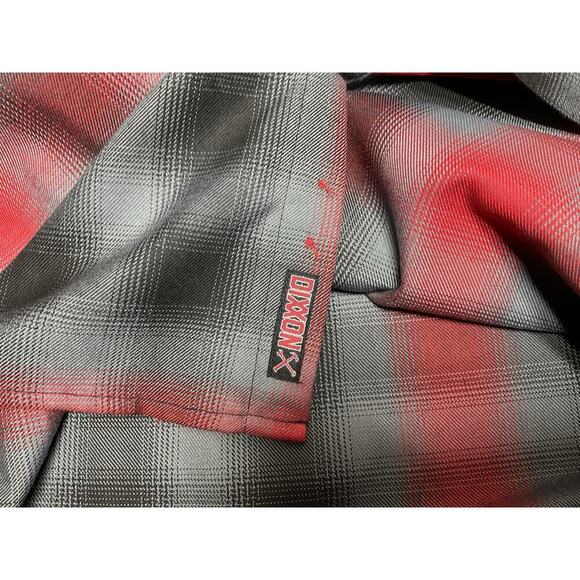 Dixxon Flannel “The Blazer” Mens Size Large Flannel Shirt Red Gray Large NWT - Picture 12 of 14